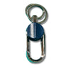 Blue Pivot Carabiner Keychain – Metal Clip Hook Keyring for Bags & Backpacks
