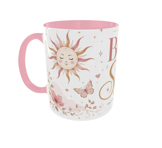 Born to Shine Pink Ceramic Coffee Mug