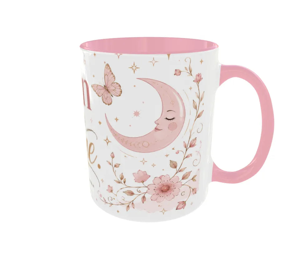 Born to Shine Pink Ceramic Coffee Mug