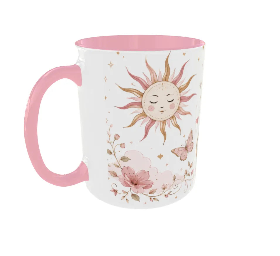 Born to Shine Pink Ceramic Coffee Mug