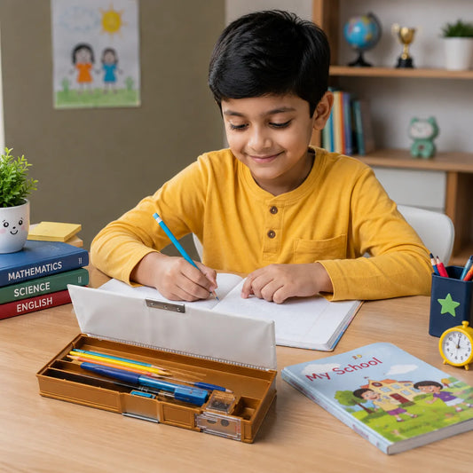 Capybara Multipurpose Pencil Box with Built-in Sharpener | Premium Plastic Stationery Case for School Kids | Cute Cartoon Pencil Organizer