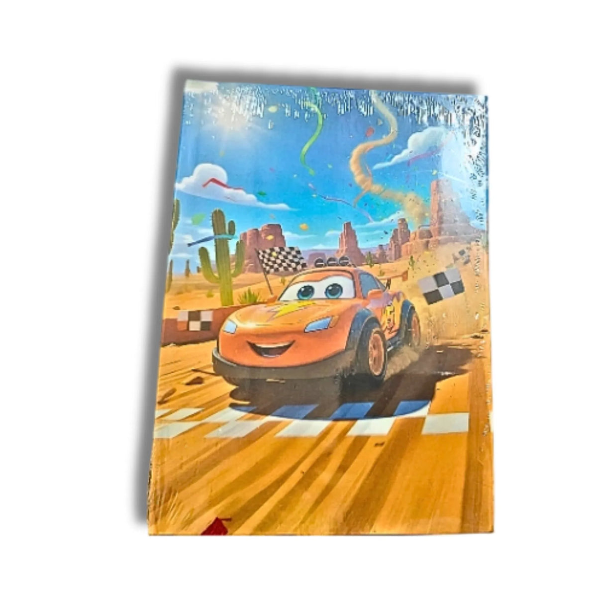 🏎️ Cartoon Racing Car Theme Ruled Notebook – 13 × 18 cm, 192 Pages