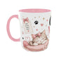 Cat Mom Club Pink Ceramic Coffee Mug