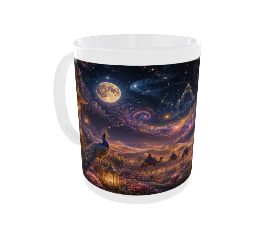 Celestial Peacock Palace Ceramic Mug