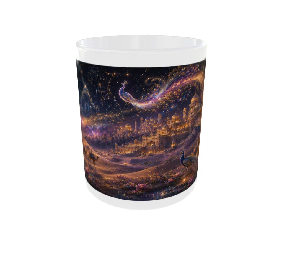 Celestial Peacock Palace Ceramic Mug