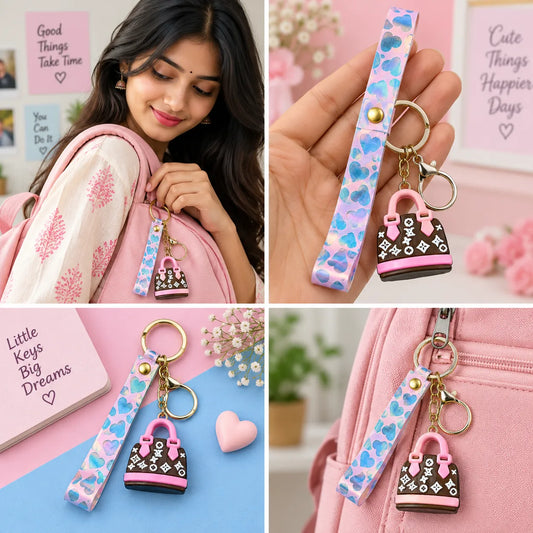 Chic Mini Bag Charm Keychain