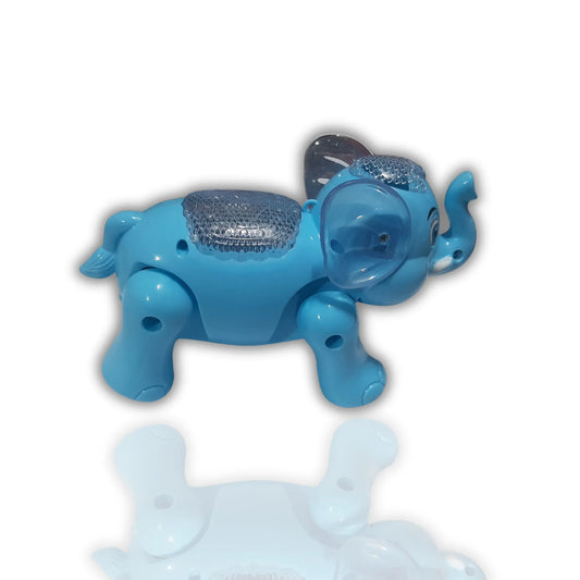 Clever Elephant Electric Toy with Music & Flashing Lights for Kids