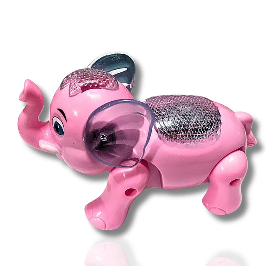 Clever Elephant Electric Toy with Music & Flashing Lights for Kids