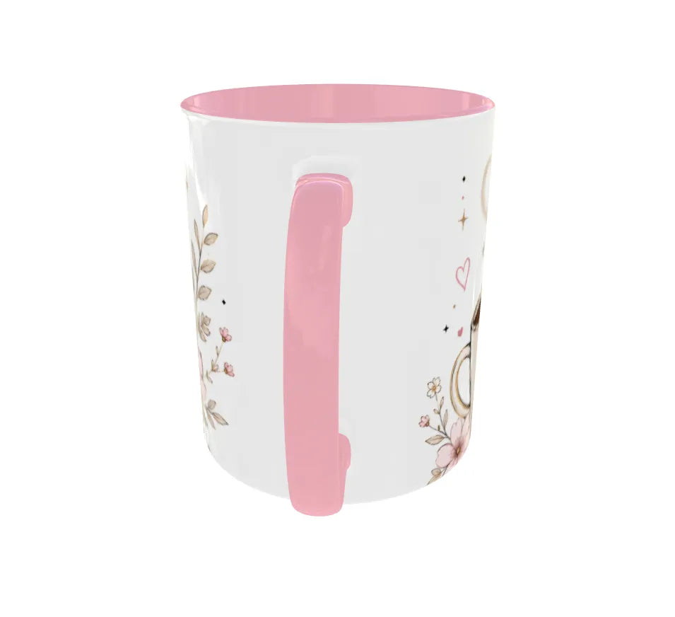 Coffee First. Drama Later. Pink Ceramic Mug