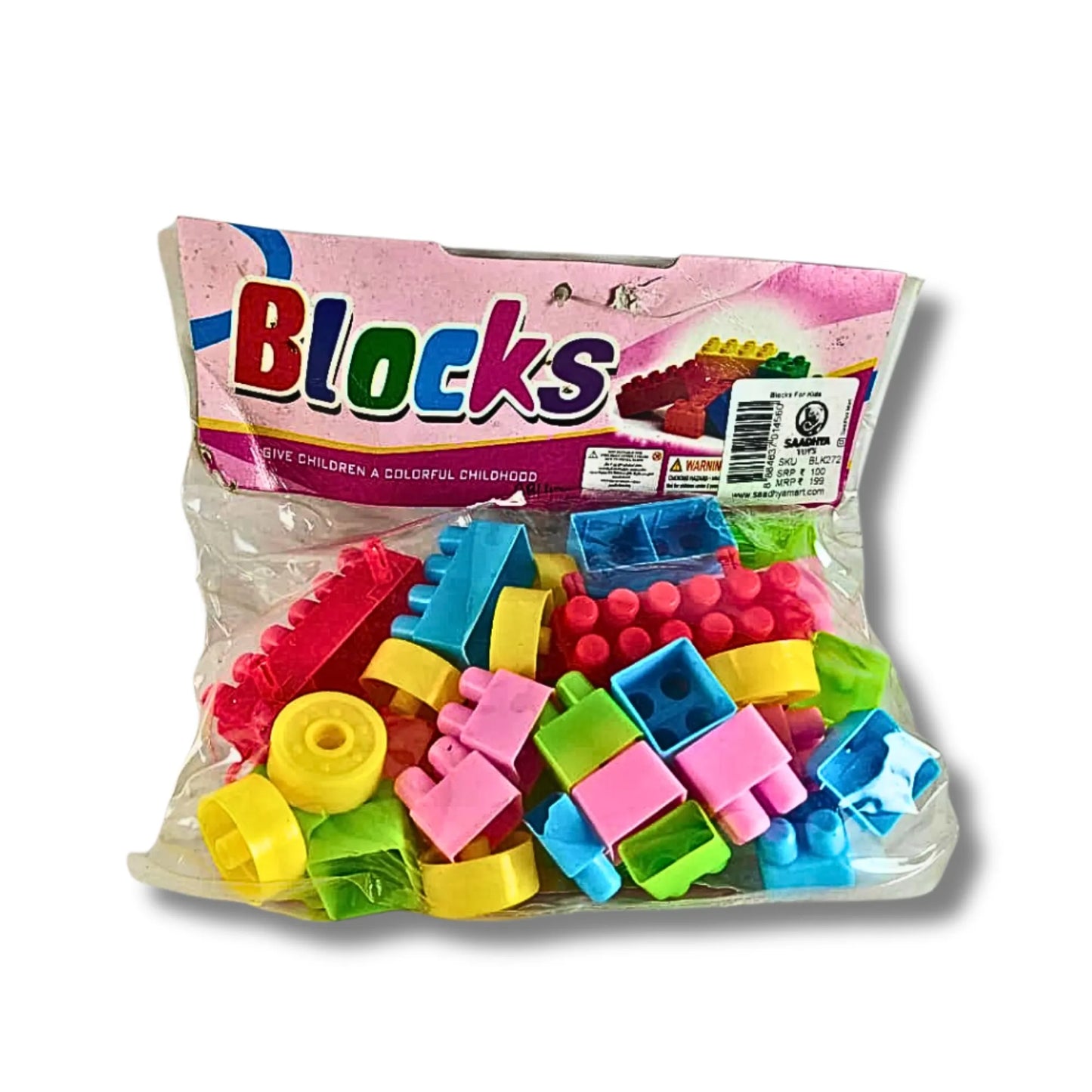 Educational Blocks Construction Toy Set for Kids | Colorful Interlocking Building Blocks with Wheels for Boys & Girls