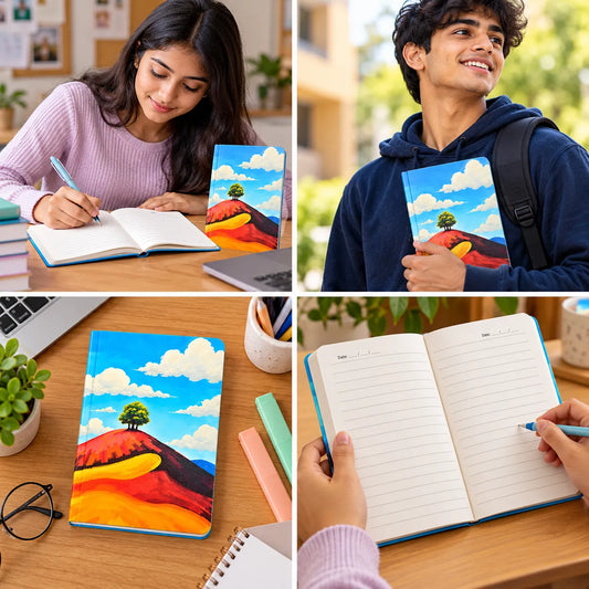 Artistic Landscape Tree Notebook | Ruled Diary for Students, Office & Everyday Writing