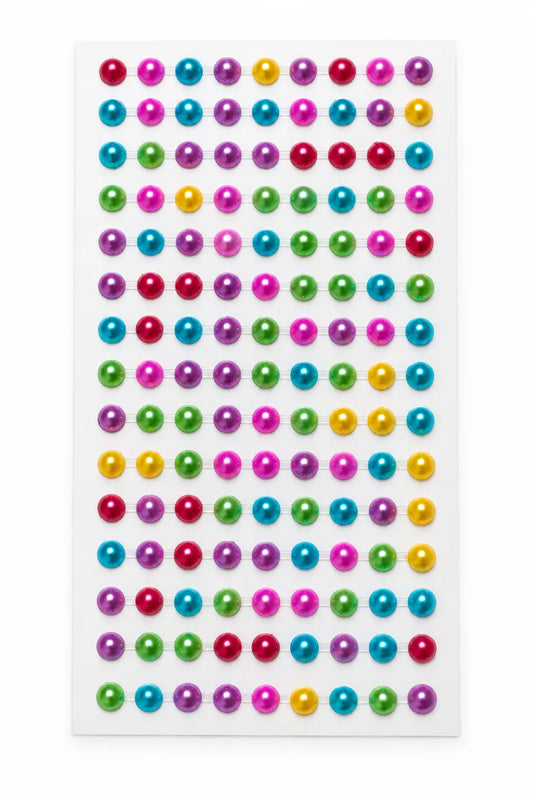 Colorful Pearl Self-Adhesive Stickers for DIY Crafts – Small & Big | Saadhya Kraafts