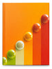 Colourful Bubble Design Hard Cover Notebook – Ruled Journal | 124 & 192 Pages