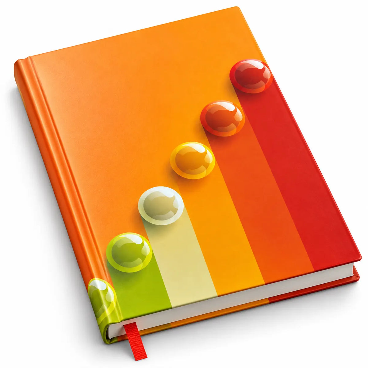 Colourful Bubble Design Hard Cover Notebook – Ruled Journal | 124 & 192 Pages