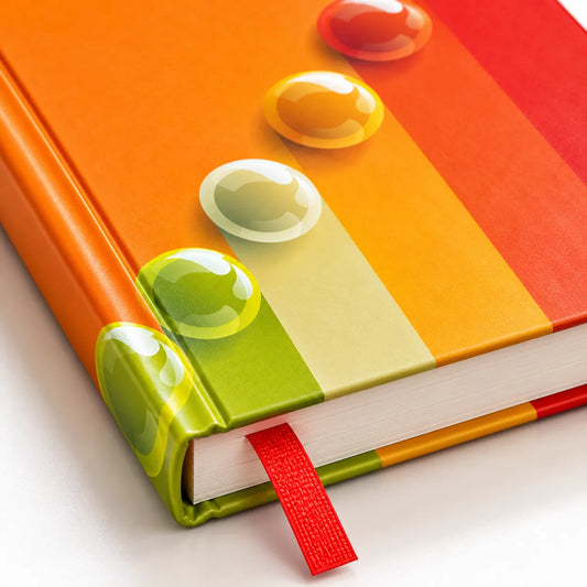 Colourful Bubble Design Hard Cover Notebook – Ruled Journal | 124 & 192 Pages