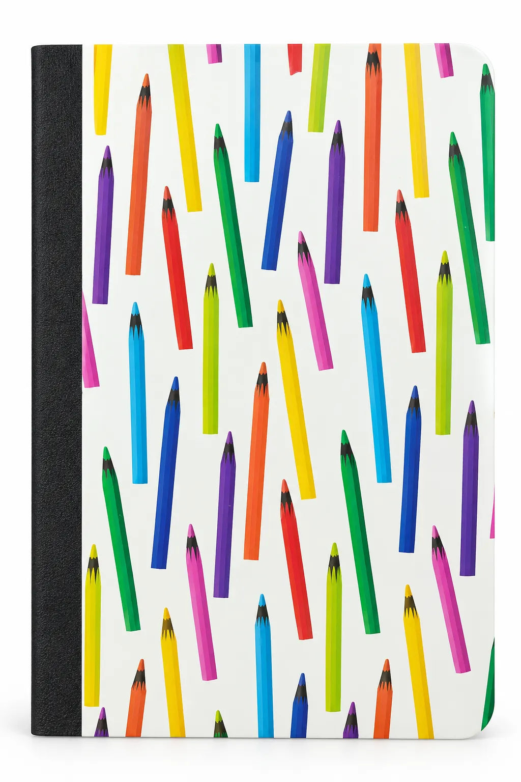 Colourful Pencil Pattern Notebook – Soft Cover B6 Ruled Notebook