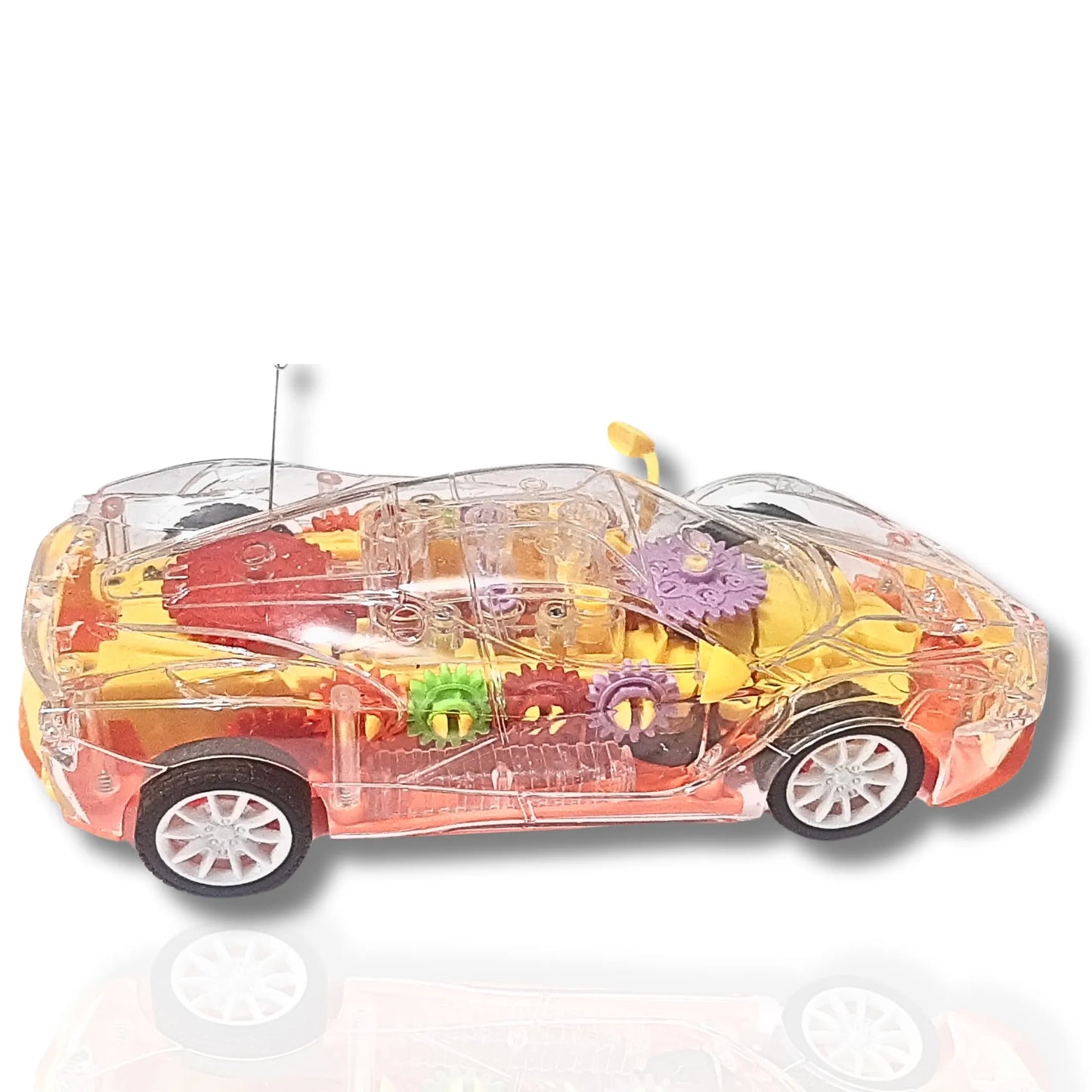 Transparent concept racing RC car Right Side  view