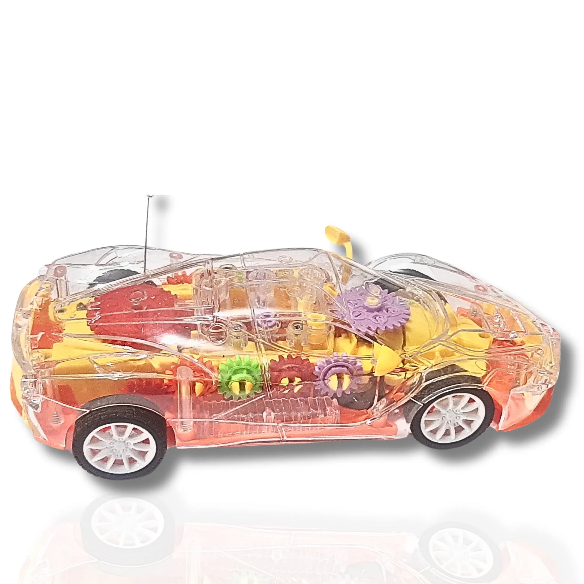 Transparent concept racing RC car Right Side  view