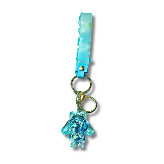 Cosmic Happy Bunny Keychain