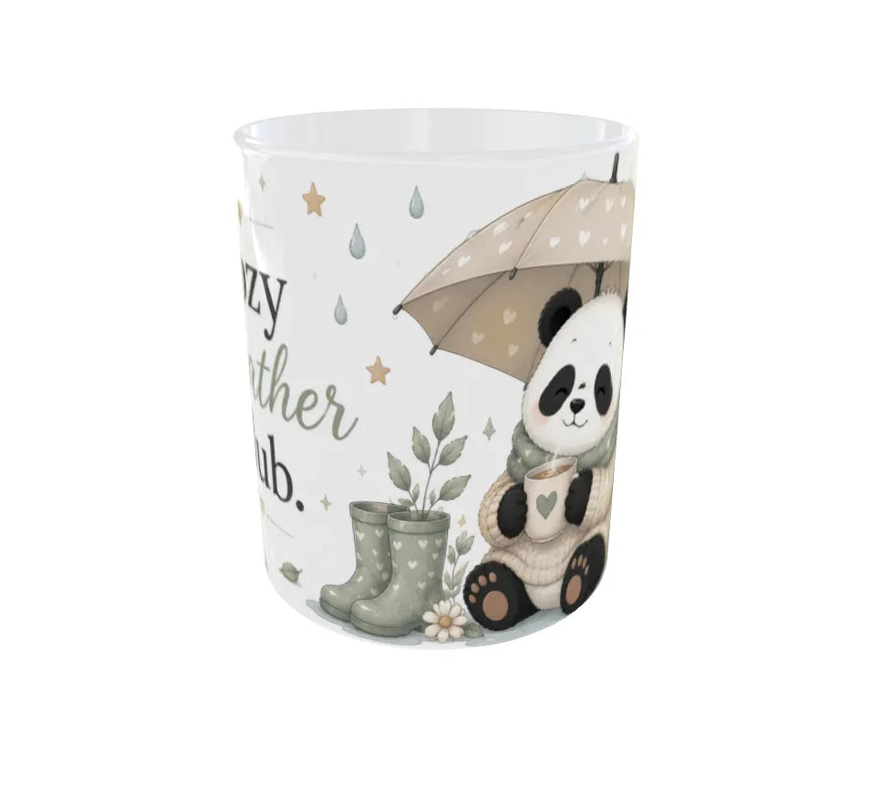 Cozy Weather Club Panda Ceramic Coffee Mug