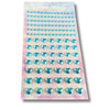 Crystal Heart & Round Gem Stickers | Sparkling Self-Adhesive Decorative Stickers