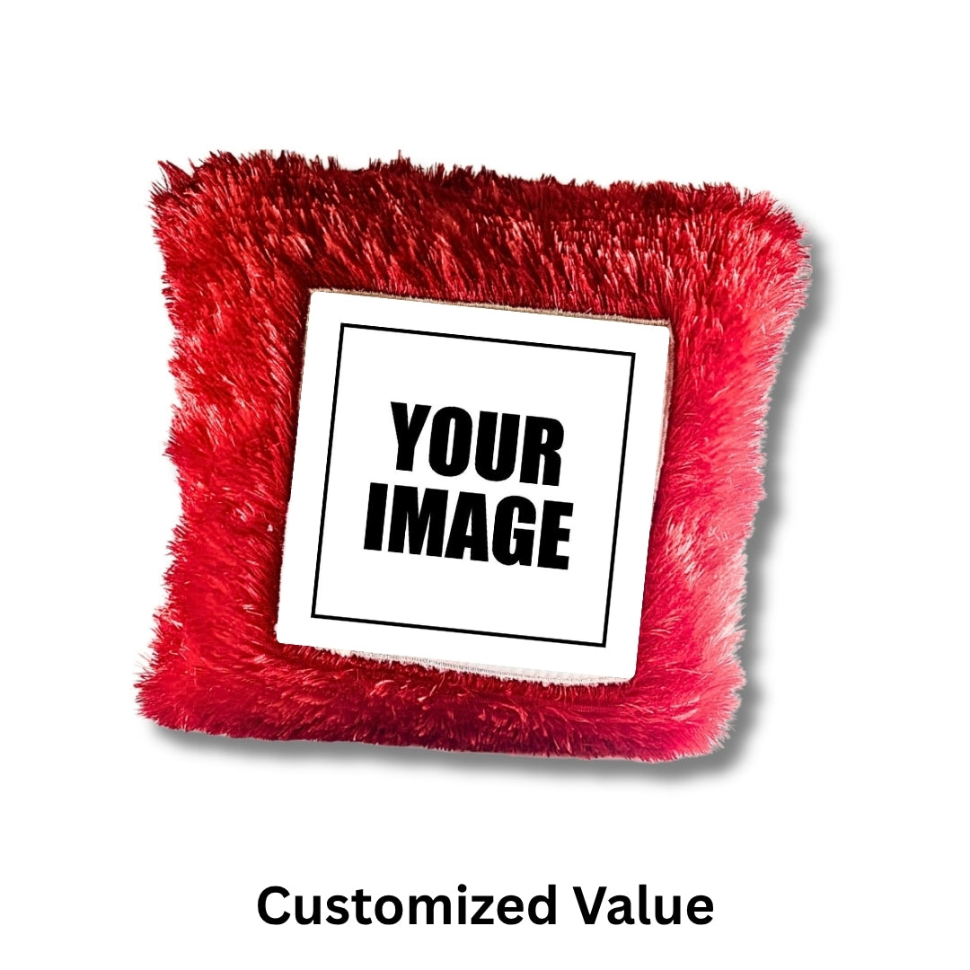 Personalized Wedding Photo Cushion (16x16) - Heart & Square Shape - Custom Marriage Gift for Couples