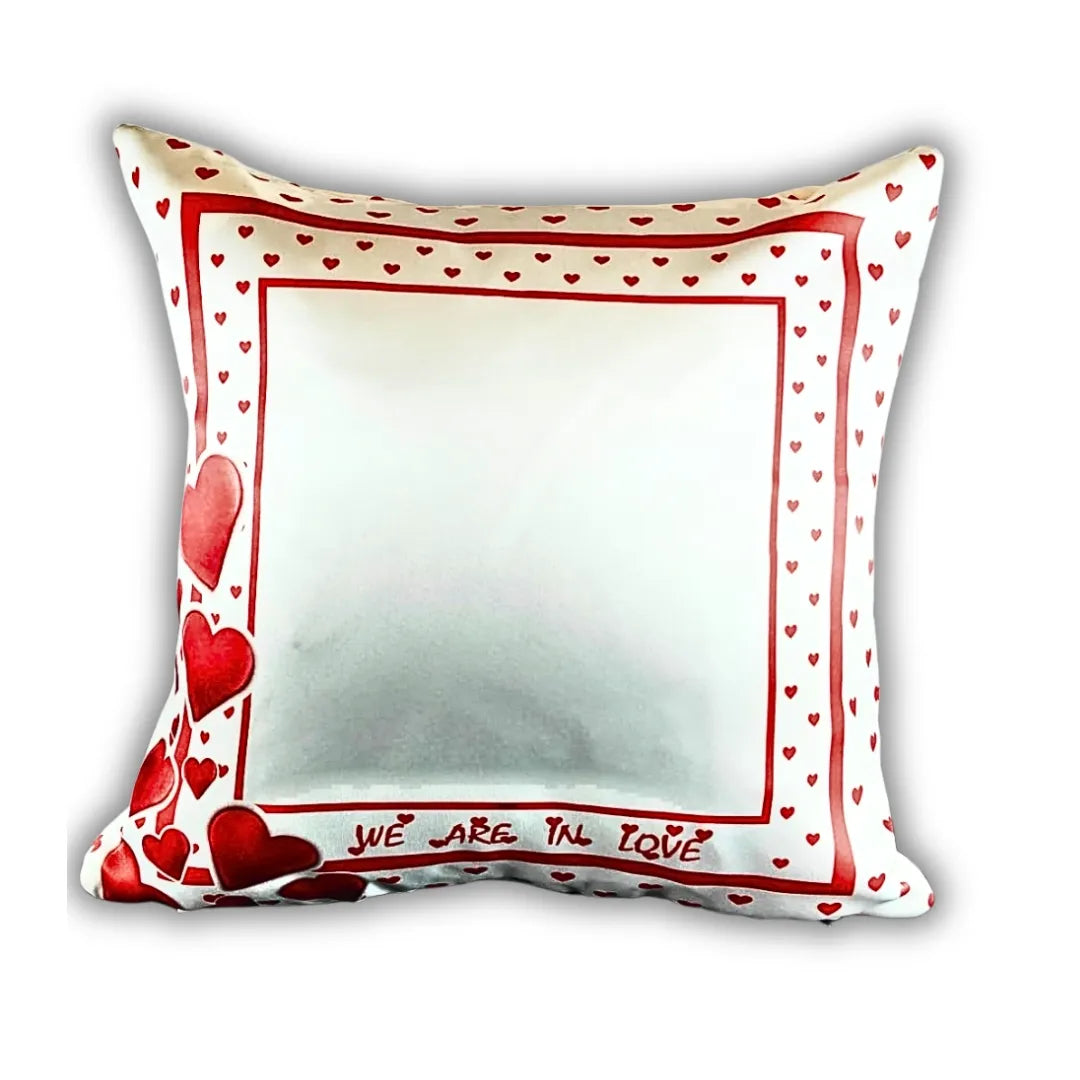 Personalized Heart Photo Cushion with Romantic Quote
