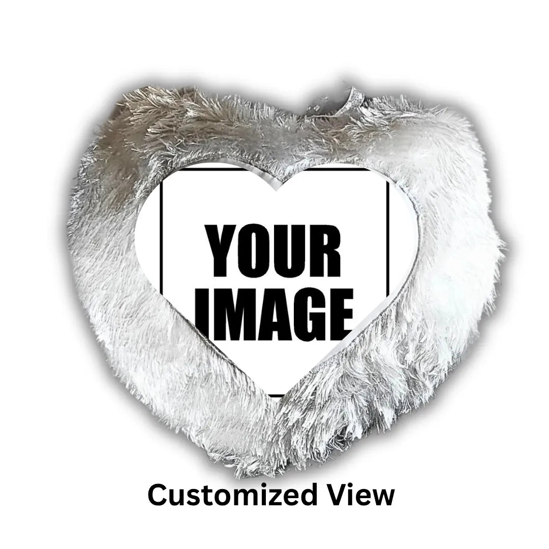 Personalized Anniversary LED Photo Cushion (16x16) - Glowing Romantic Gift for Couples