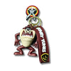 Cute Cartoon Monster Keychain with “ACME” Style Strap
