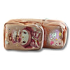Cute Cookie Pink Pencil Pouch for Girls | Multi Pocket Cartoon Stationery Organizer