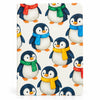 Cute Penguin Pattern Unruled Notebook