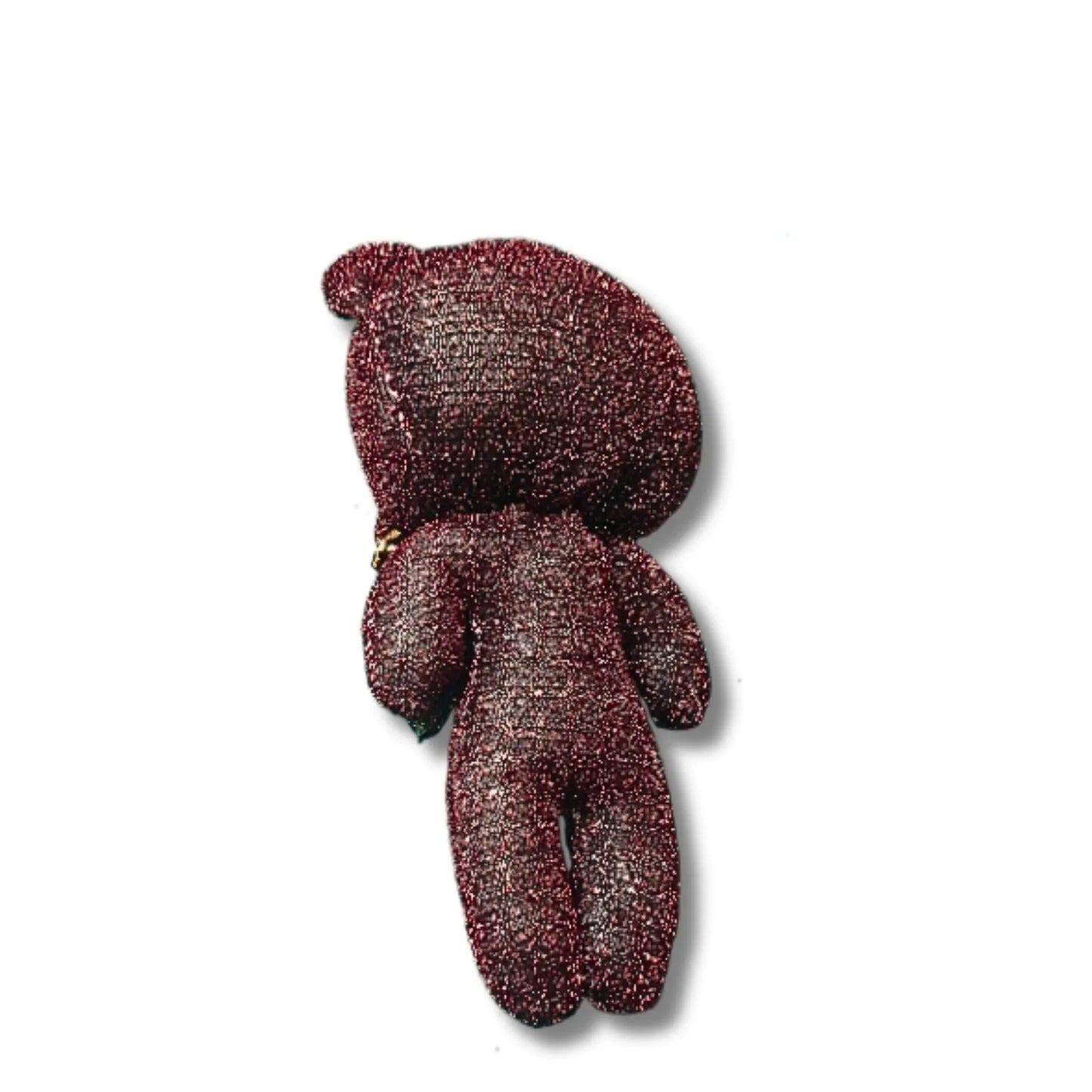 Cute Red Teddy Bear Keychain| Soft Plush Teddy Keyring