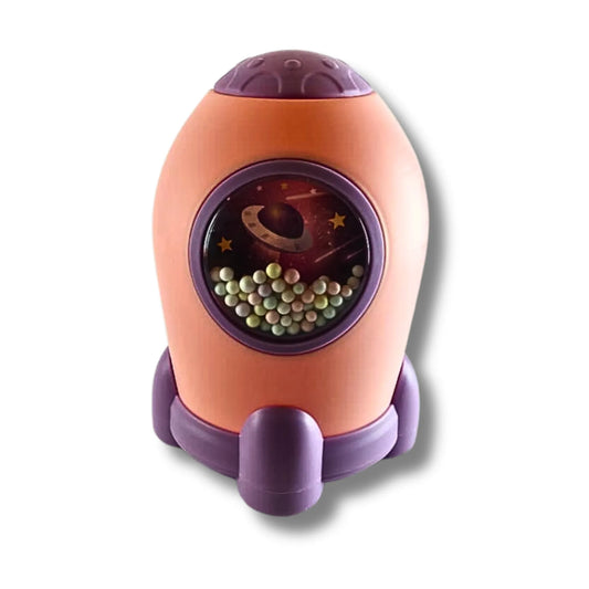Rocket Shape Coin Bank for Kids with Number Lock | Space Theme Savings Piggy Bank for Boys & Girls