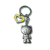 Cute Teddy Bear “FRIEND” Keychain with Heart Charm