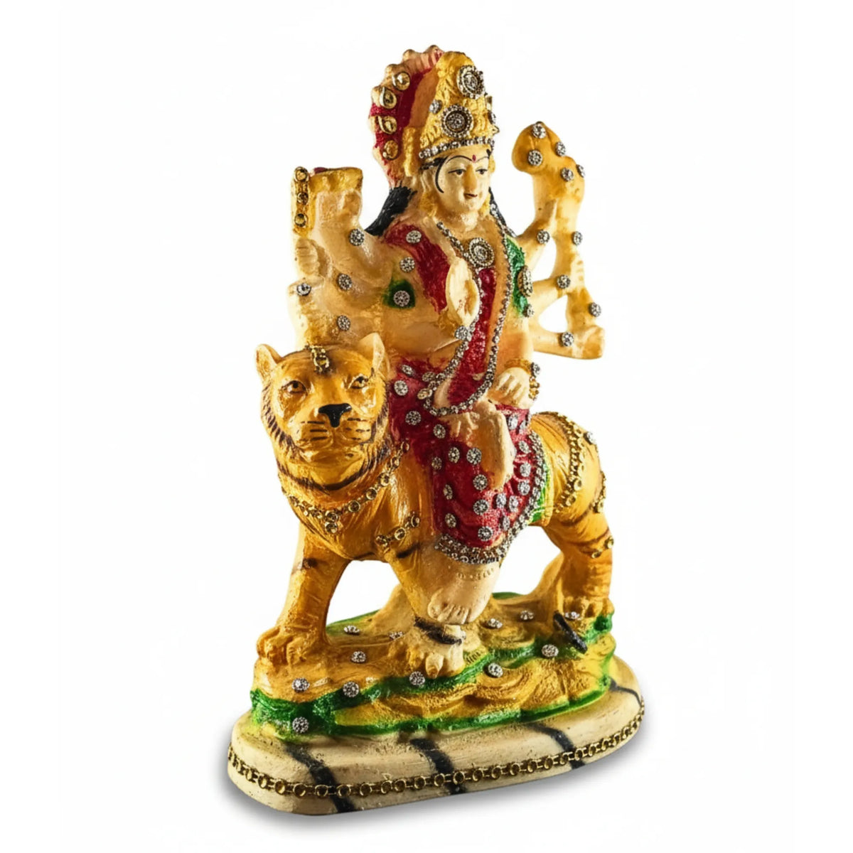 Decorative Maa Durga Shakti Murti with Lion – 23 cm