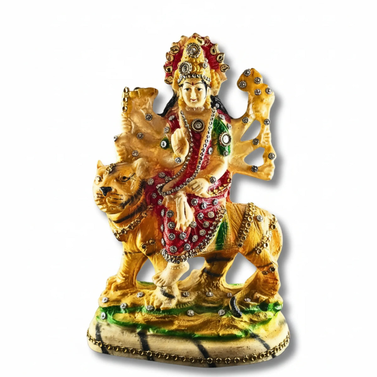 Decorative Maa Durga Shakti Murti with Lion – 23 cm