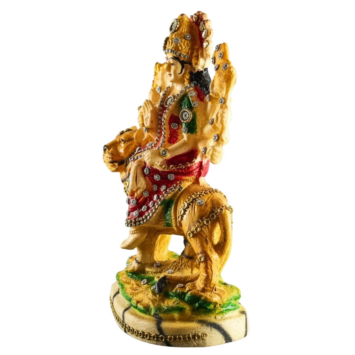 Decorative Maa Durga Shakti Murti with Lion – 23 cm