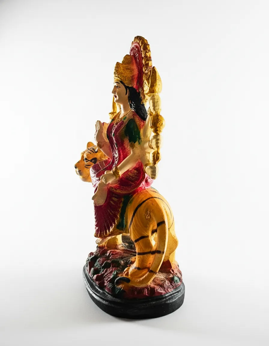 Divine Maa Durga Murti with Tiger – 40 cm | Traditional Decorative Idol for Home Temple & Décor