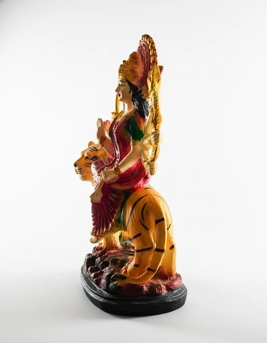 Divine Maa Durga Murti with Tiger – 40 cm | Traditional Decorative Idol for Home Temple & Décor