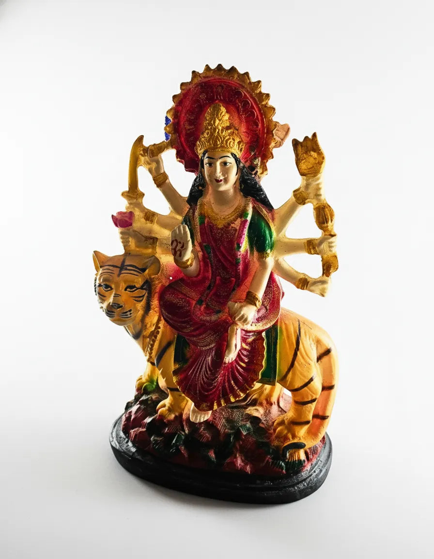 Divine Maa Durga Murti with Tiger – 40 cm | Traditional Decorative Idol for Home Temple & Décor