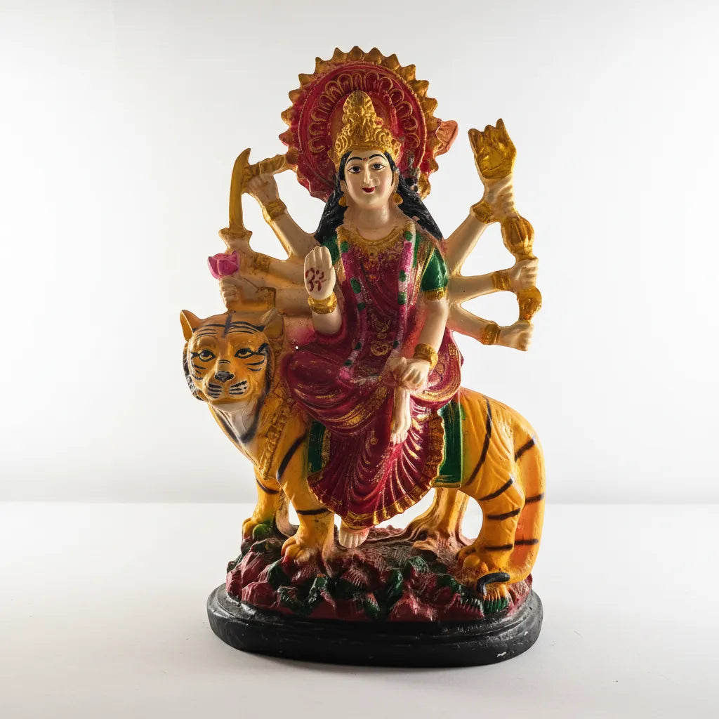 Divine Maa Durga Murti with Tiger – 40 cm | Traditional Decorative Idol for Home Temple & Décor