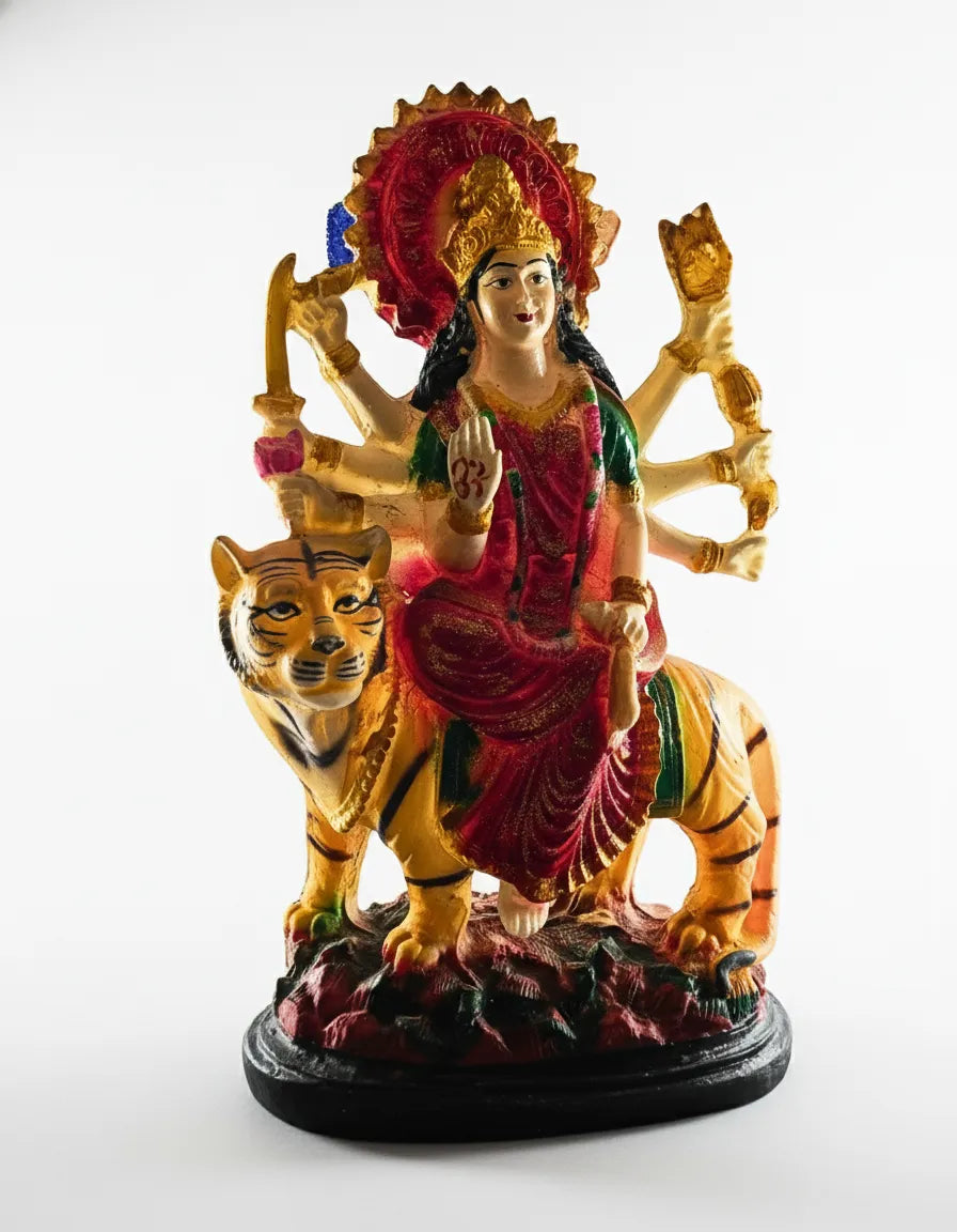 Divine Maa Durga Murti with Tiger – 40 cm | Traditional Decorative Idol for Home Temple & Décor