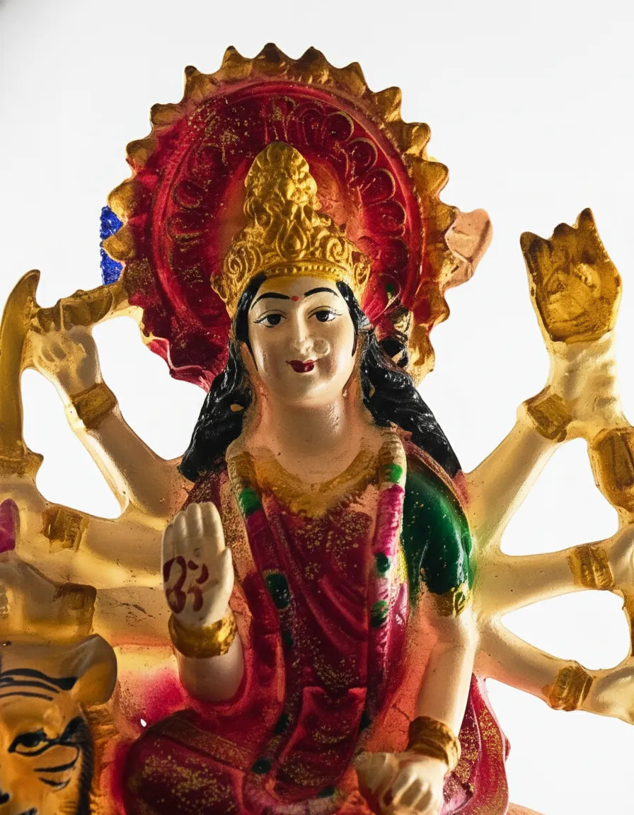 Divine Maa Durga Murti with Tiger – 40 cm | Traditional Decorative Idol for Home Temple & Décor