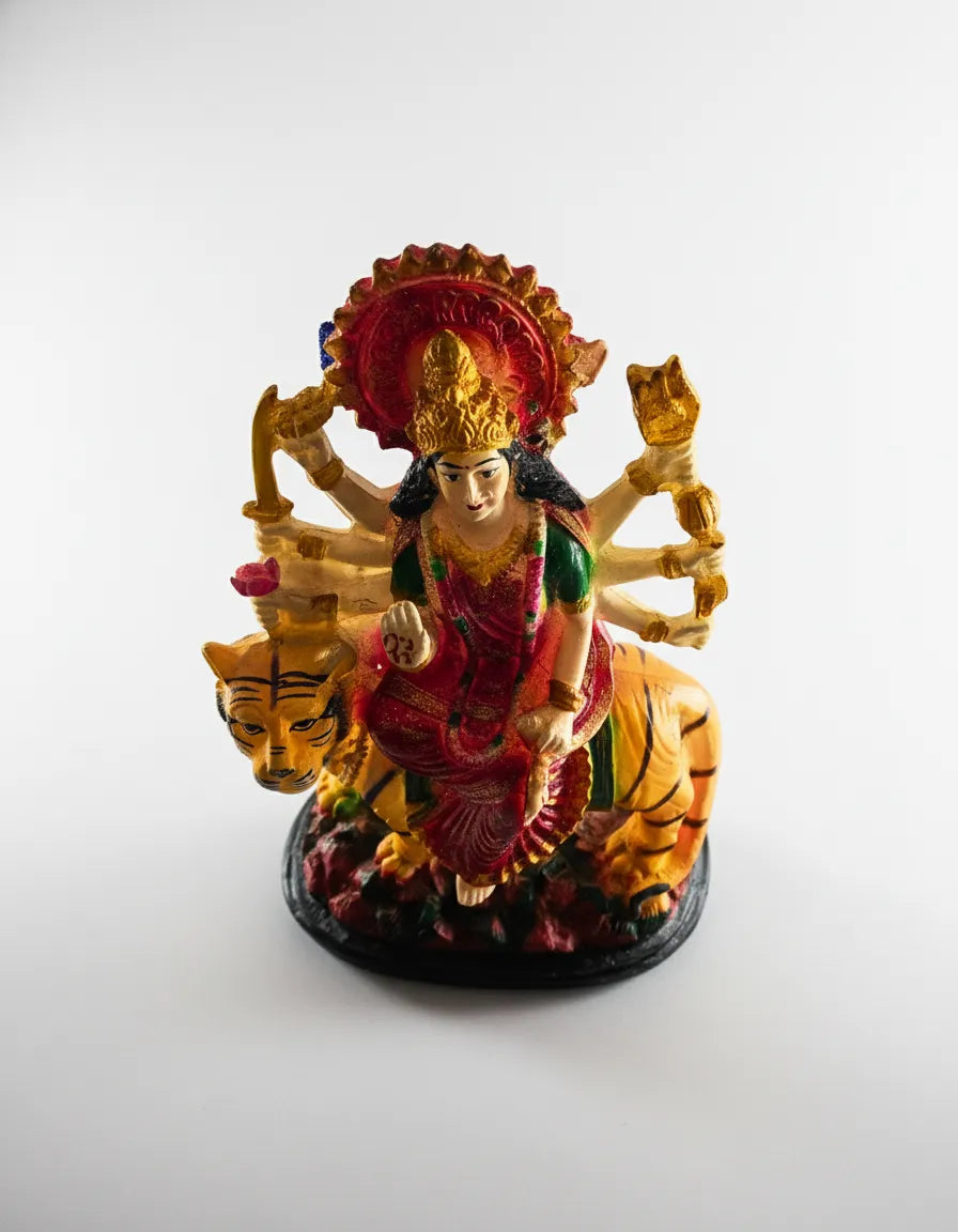 Divine Maa Durga Murti with Tiger – 40 cm | Traditional Decorative Idol for Home Temple & Décor