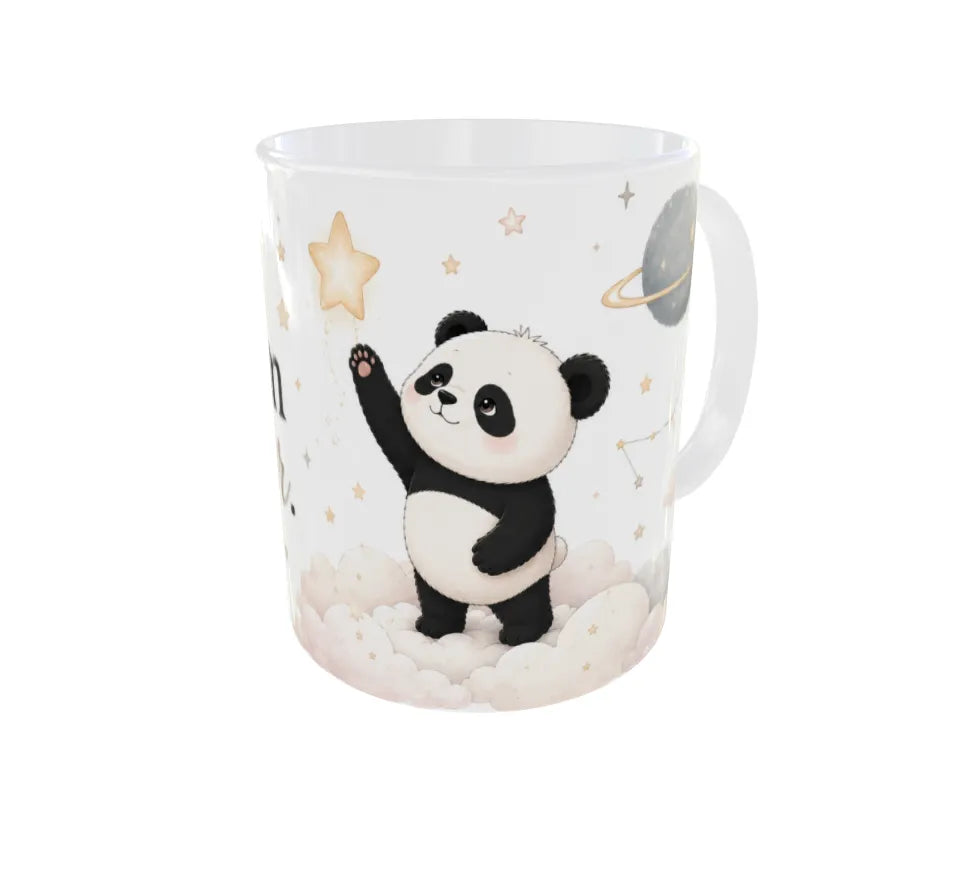Dream Bigger Panda Ceramic Coffee Mug
