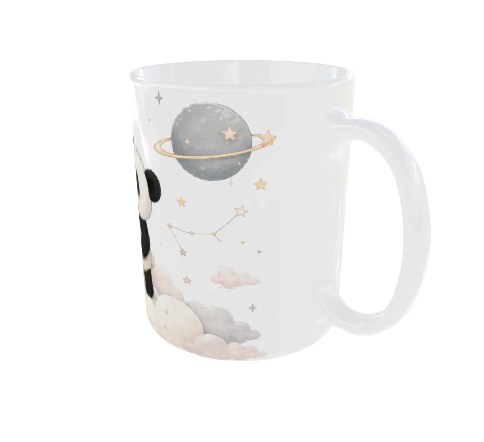 Dream Bigger Panda Ceramic Coffee Mug
