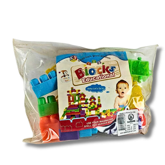 Educational Building Blocks Toy Set for Kids | Colorful Interlocking Construction Blocks with Windmill Pieces for Boys & Girls