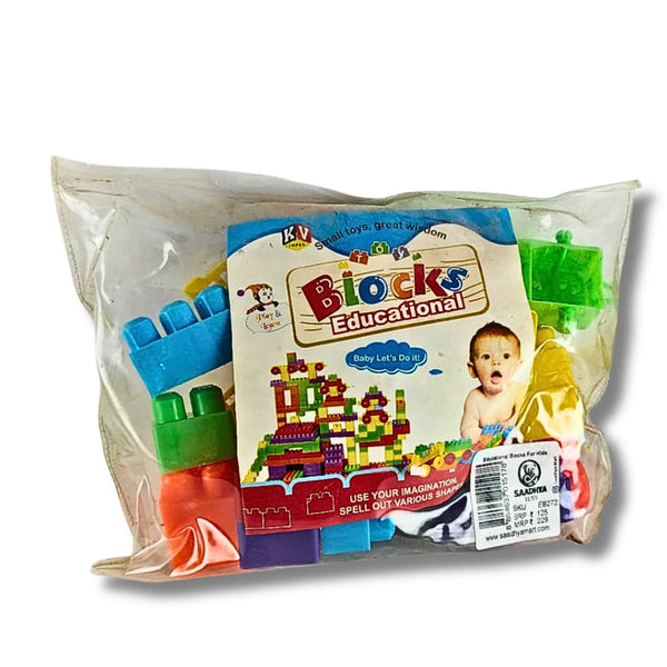 Educational Building Blocks Toy Set for Kids | Colorful Interlocking Construction Blocks with Windmill Pieces for Boys & Girls