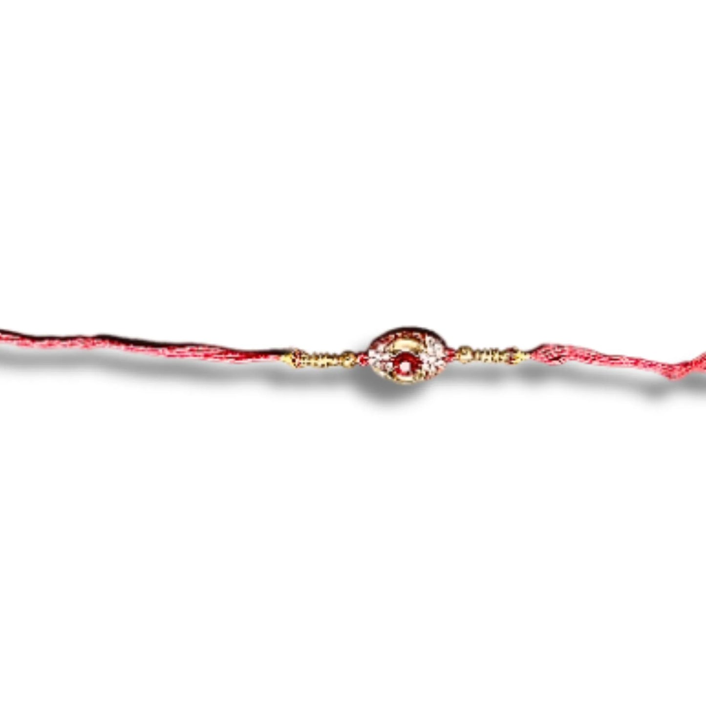 Elegant Red & Gold Rakhi