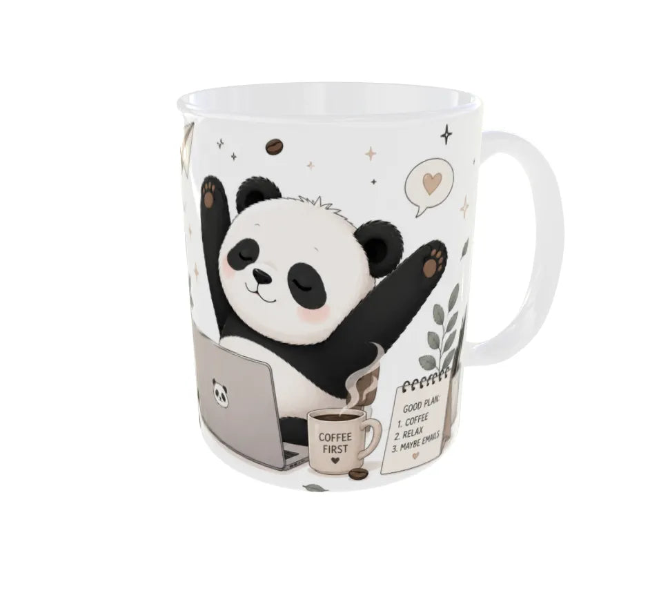 Emails Can Wait Panda Ceramic Coffee Mug